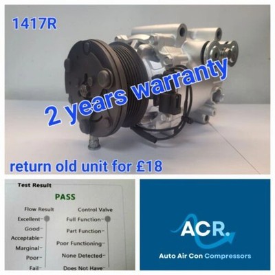 FORD FIESTA 02-07 1.25 PETROL MAY 2002 TO OCT 2006 AIR CON COMPRESSOR 1417R