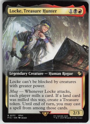MTG TCG Locke, Treasure Hunter (Extended Art) R Commander: FINAL FANTASY 177