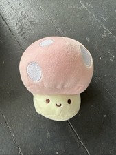 Mushroom Plush Toy Cute Pink Mushroom Small Plushie Stuffed Pillow Mush