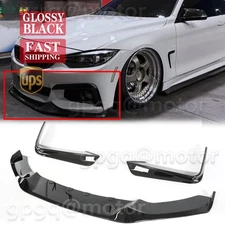 For BMW F32 F36 4 Series M Sport 14-20 MAD Style Front Bumper Lip & Bumper Fang