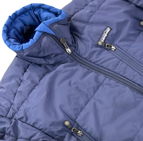 Patagonia DAS Parka Men's Puffer Jacket Size S Blue Zip Up