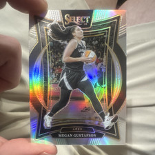 Panini 2025 Select WNBA Megan Gustafson#17 Silver Prizm Concourse Las Vegas Aces