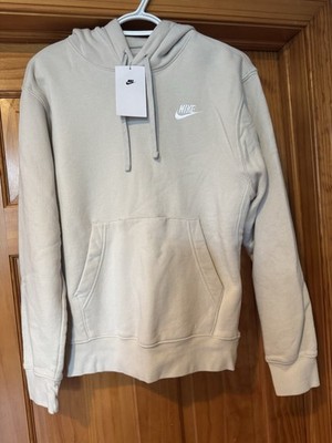 Men s Nike Pullover Hoodie Sweatshirt- Size XS. Color- Bone/Off White BV2654-072
