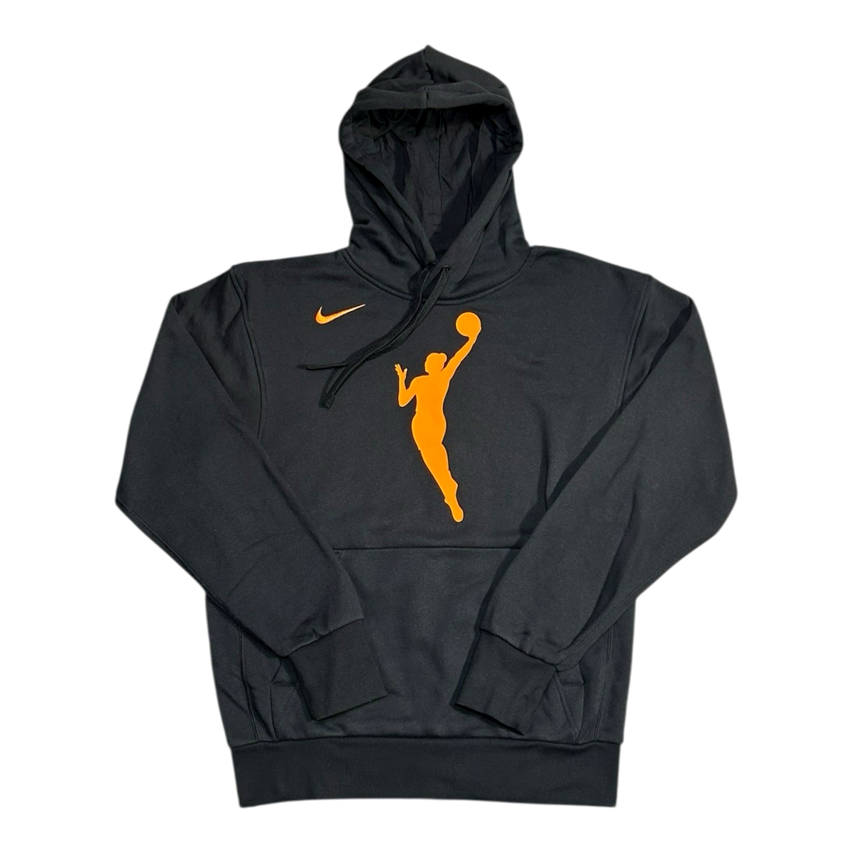 Nike WNBA Fleece Pullover Hoodie Men's Size XL Black Orange DR9596