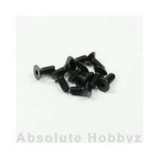 Kyosho Flat Head Screw Hex/M4x10/10pcs - KYO1-S34010H
