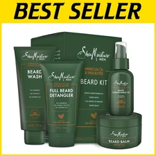Beard Care Kit for Men - Shea Butter & Maracuja Oil