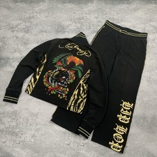 Vintage Y2K Ed Hardy Suit Set Track Jacket + ...