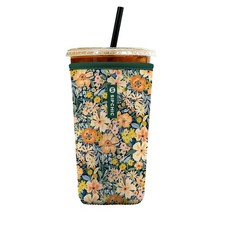 Iced Coffee Sleeve Neoprene Reusable Cup Sleeves for Drinks, Insulated D