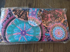 LOVESHE Women Wallet Purse Credit Card Clutch Zip Around Phone Clutch Boho Large