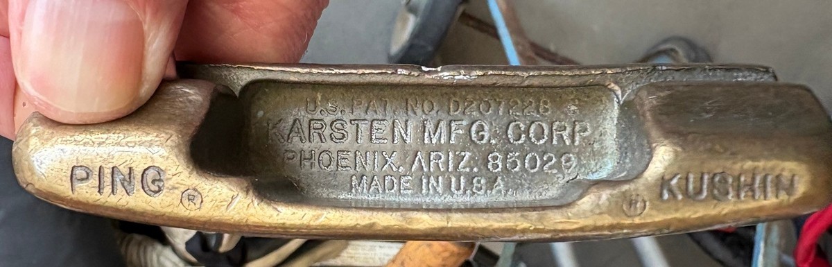VTG Karsten MFG Corp Bronze Ping Kushin Putter W/Head Cover Right