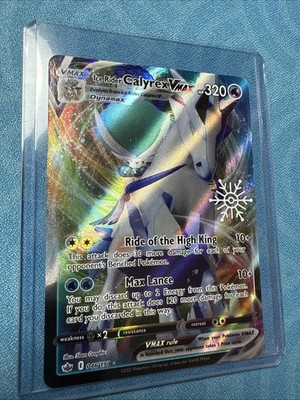 Pokémon-Ice Rider Calyrex VMAX 2021 Chilling Reign-046/198 Holiday