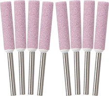 OIIKI 8 Pack Burr Grinding Stone File, Chainsaw Sharpener 7/32Inch 5.5mm... 