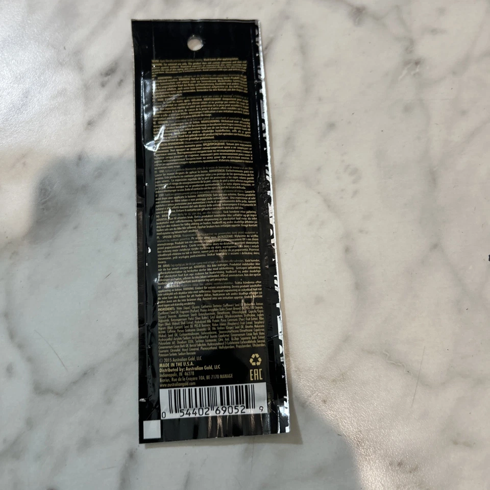 Lote de 12: paquetes de bronceador blanco Australian Gold JWOWW uno y hecho .5 oz. Foto 4 de 4