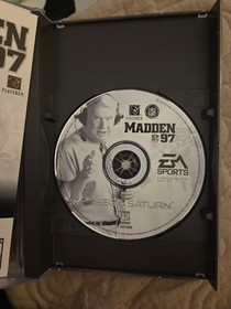 Sega Saturn Madden NFL 97 Complete In Box CIB w/ Poster Football Video Game