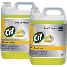 2 x 5L Cif All Purpose Cleaner Lemon – Powerful Multi-Surface Cleaning Solution 2.04 per litre