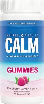 NATURAL VITALITY, NATURAL CALM GUMMIES Himbeere 60 Gummibärchen SUPER PREIS