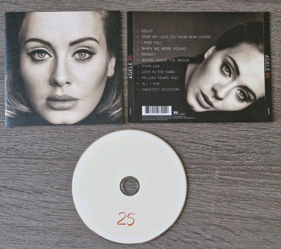 Adele : 25 CD ALBUM (NO JEWEL CASE) EXCELLENT CONDITION Free Postage - Image 1 of 1