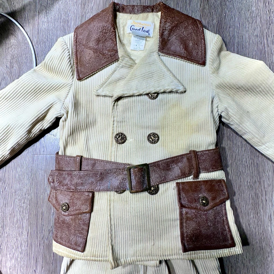 VTG 1970s Good Lad Toddler Corduroy Suit Jacket Pants Set Size 2T - Image 2 of 4