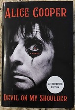 ALICE COOPER 🎸AUTOGRAPHED🎸 DEVIL ON MY SHOULDER  A MEMOIR NEW SIGNED BOOK 2026