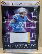 2022 Panini Black Futuristic ISAIAH SPILLER RC RELIC GOLD /50 Chargers