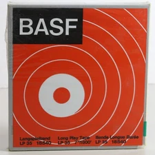 BASF Reel To Reel Tape 1800' New Old Stock Factory Sealed Germany