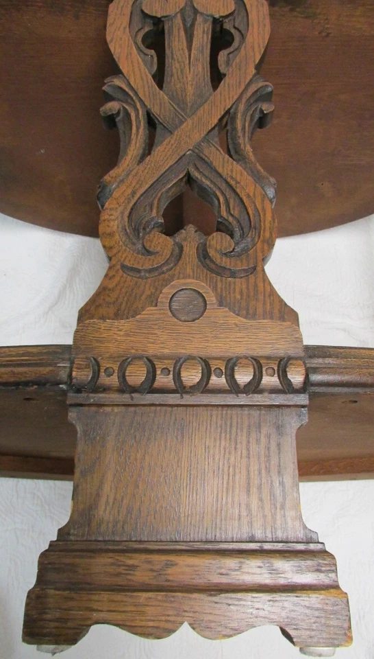 Início do século XX. Mesa oval de carvalho Century LIFETIME FURNITURE Hastings Michigan JACOBEAN - Imagem 4 de 4