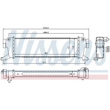 Ladeluftkühler Turbokühler LLC NISSENS für Mercedes-Benz A-Klasse W168 Vaneo