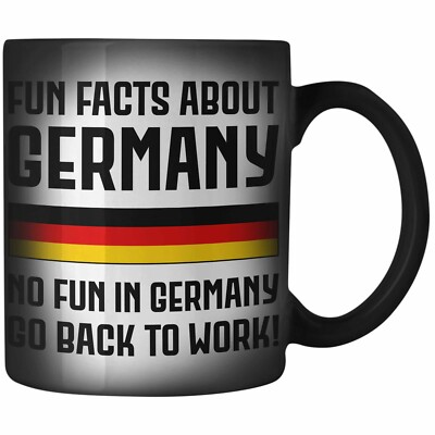 Trendation - Fun Facts About Germany Zaubertasse Lustiger Spruch BüroZaubertasse
