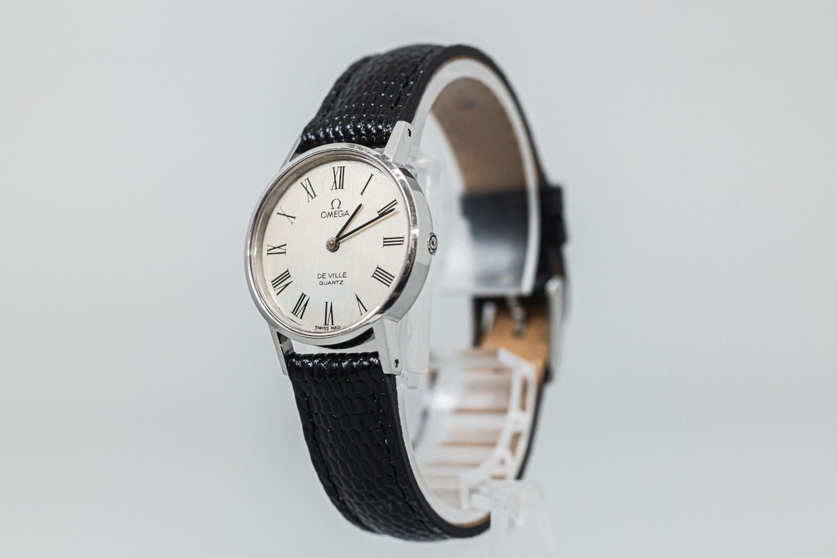 NEAR MINT* Vintage OMEGA De Ville Cal.1351 Quartz Push Crown