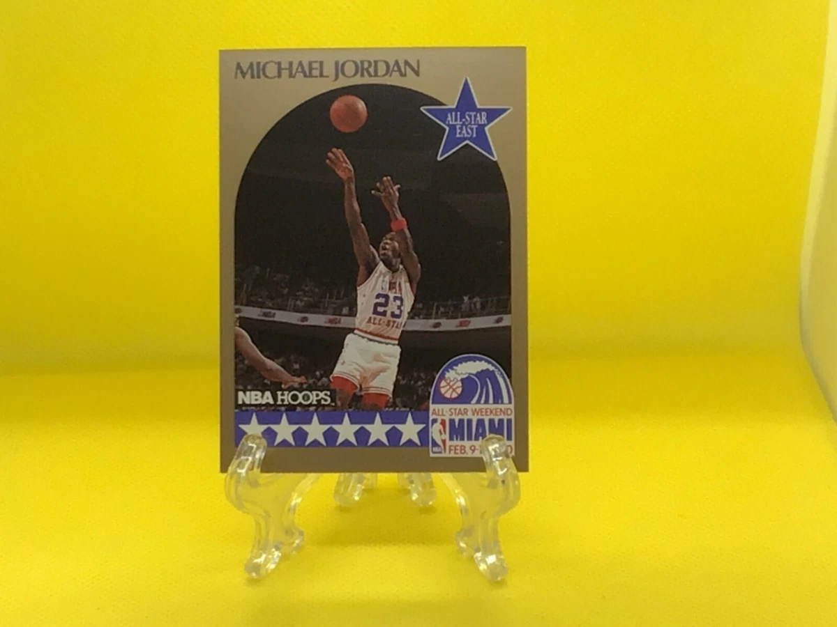 ERROR* 1990 NBA HOOPS Michael Jordan All Stars East #5 Card | eBay