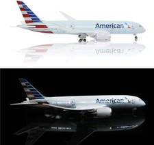 1/130 Airplane Boeing 787 Plane Model American Airline Collection with LED Light