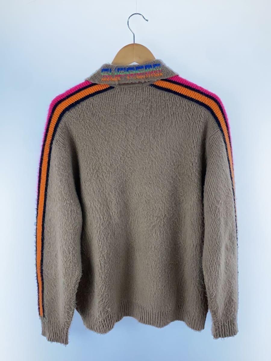Supreme Knit Sweater Sleeve Stripe Zip Up (Thick M Acrylic Supreme Knit Sweater Sleeve Stripe Zip Up (Thick M Acrylic