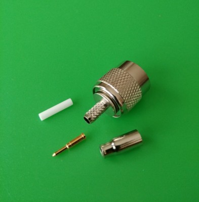 (1 PACK) TNC Male Crimp Connector for RG174/U RG316 LMR100 Cable - USA Seller