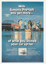 1974 Simoniz Pre-Soft Car Wax AMC Javelin Beach Party Bonfire vintage Print AD