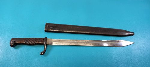 WWI German 1898 /05 Sawback Removed Bayonet + Scabbard WKC Regiment Mrk TR08
