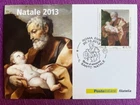 ITALY 2013 PHILATELIC POSTCARD HOLY CHRISTMAS cancellation ROME EUR