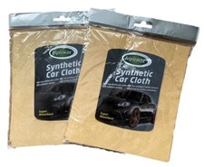 2 X TRIPLEWAX SYNTHETIC CAR CLOTH CTA007 DRYING CARS CAR CARE CLEANING VALETING