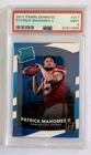 Patrick Mahomes II RC 2017 Rated Rookie Graded PSA 9 MINT KC Chiefs #327