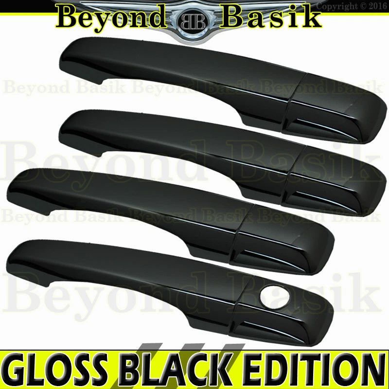 Cadillac CTS 2008-2011 2012 2013 NEGRO BRILLANTE 4 puertas manija cubiertas + espejos cubiertas Foto 2 de 4