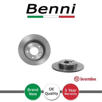 Brake Discs Rear Benni Fits Vauxhall Corsa 2006- 569418 93190227