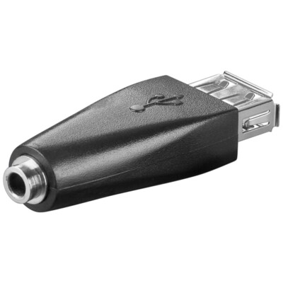 USB2.0-Adapter USB-A-Buchse an Klinkenbuchse 3,5mm auch ipod Shuffle Ladeadapter
