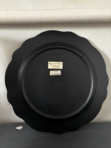 Collectible Decorative Plate By Raymond Waites, Pre Owned Fruit Grapes Pears - Picture 3 of 19