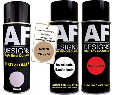 Für Acura YR27M Cheyenne Gold Metallic Spraydose Autolack Klarlack Spritzfüller 