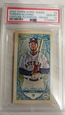 2020 Topps Gypsy Queen RC Yordan Alvarez Fortune Teller Mini Indigo Astros /250
