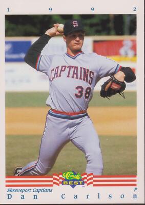 1992 Classic Best Dan Carlson #183 Shreveport Captains Baseball RC