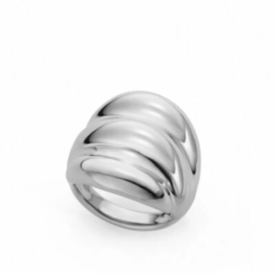 Nambe Damengröße 5 Sterlingsilber starrer Ozeanring 150 $