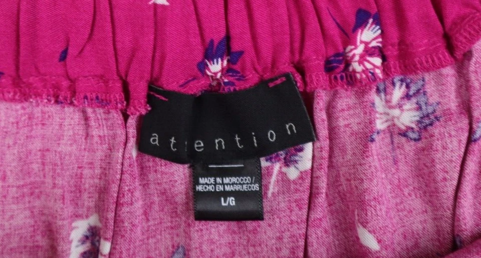 FALDA MUJER ROSA ESTAMPADO FLORAL - ATENCIÓN - VOLANTES - TALLA L Foto 3 de 4