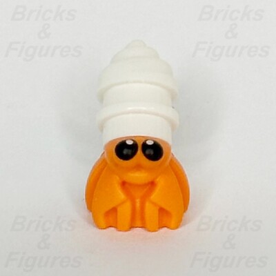 LEGO Hermit Crab Sea Animal Minifigure Part Orange w/ Black Eyes
