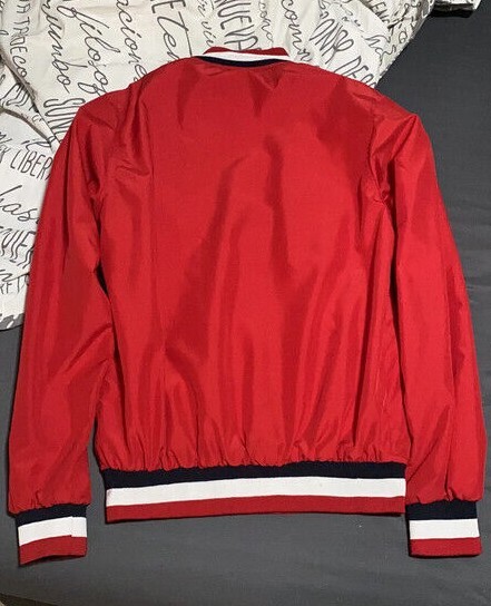 Giacca vintage POLO RALPH LAUREN USA Big Pony retrò taglia M scudo stadio rosso