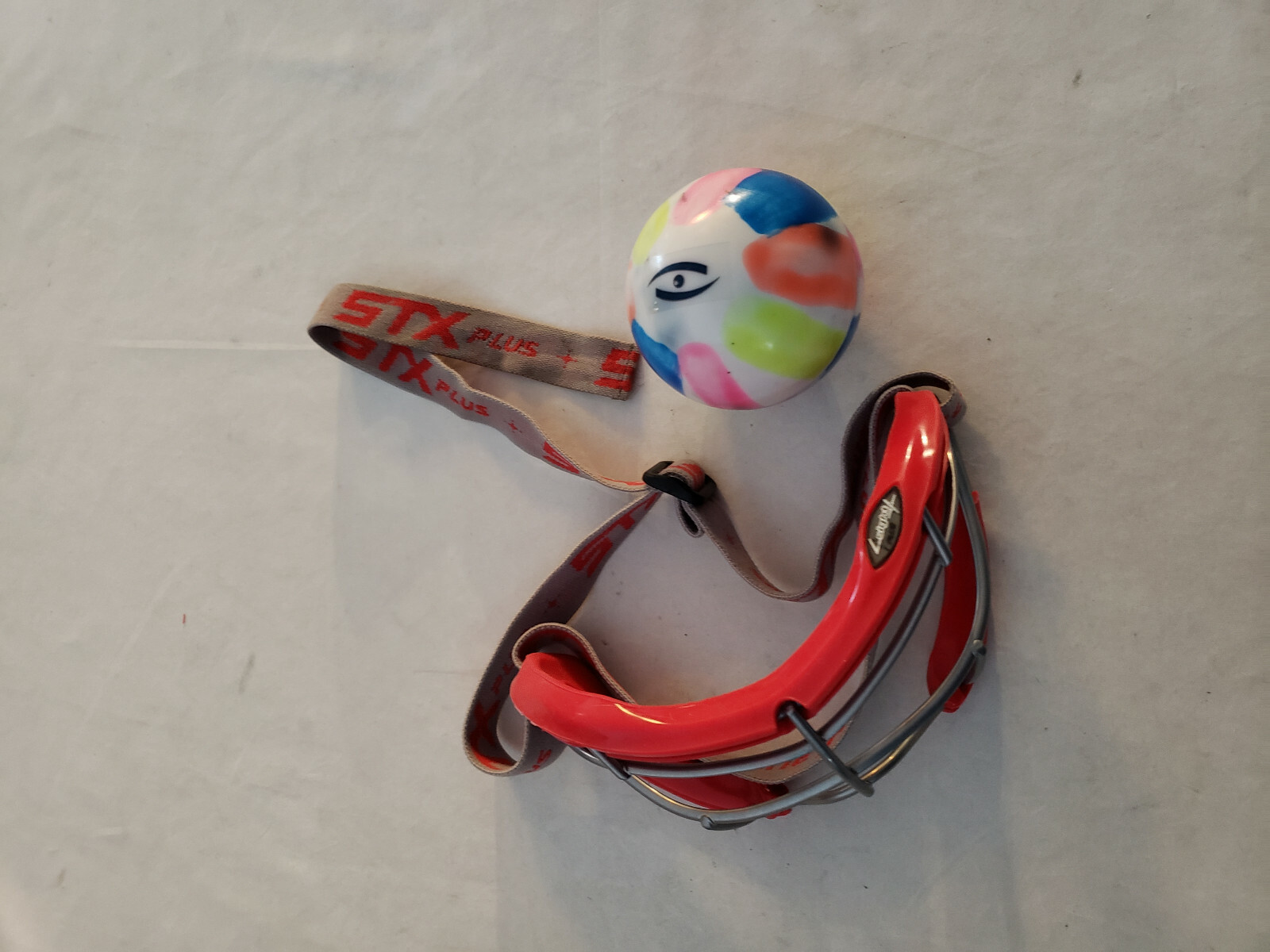 Womens STX Sight Plus Lacrosse LAX Goggles Eye Protection Mask Guard RED & BALL eBay